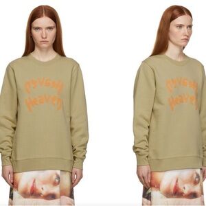 Heaven by Marc Jacobs Heaven Khaki Reverse Pullover Unisex Sweatshirt Size L